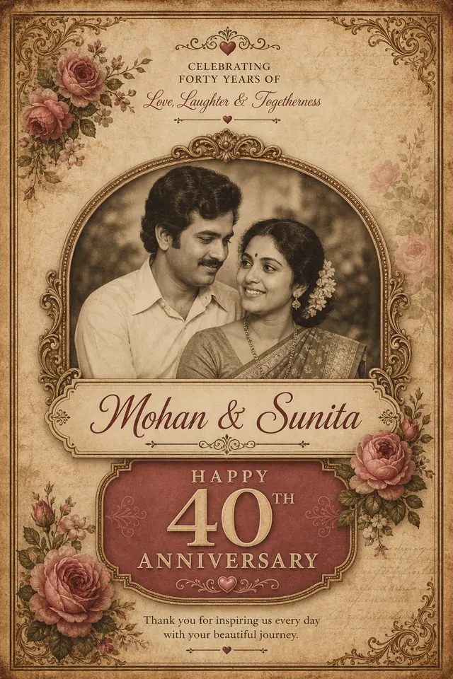 Vintage card style