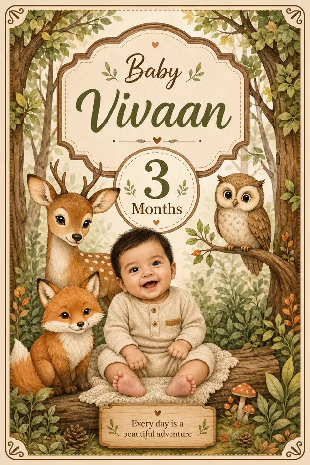 Woodland card style