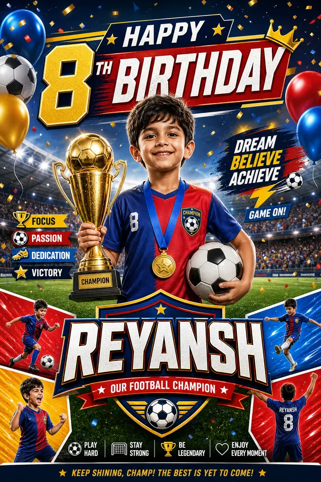 Football card style
