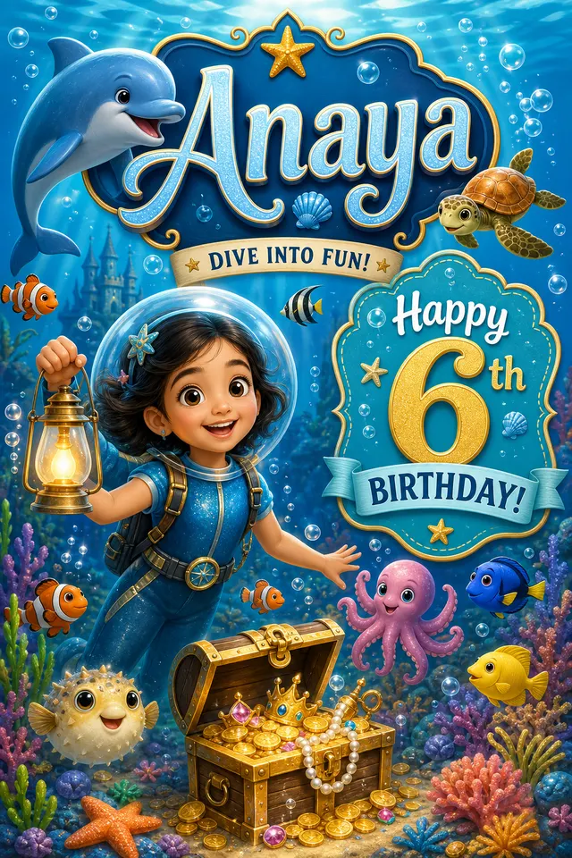 Under The Sea card style