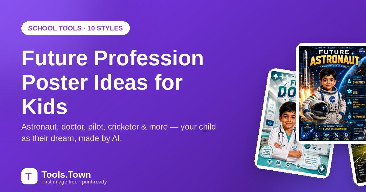 10 Future Profession Poster Ideas for Kids (Astronaut to Artist)