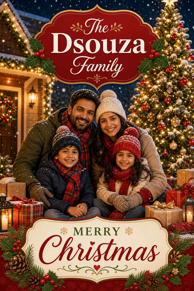 Christmas card style