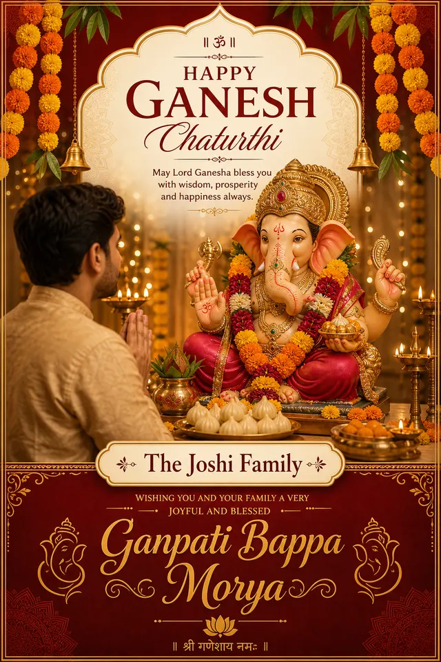 Ganesh Chaturthi card style