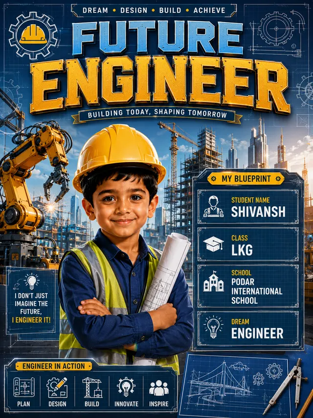 Engineer poster style