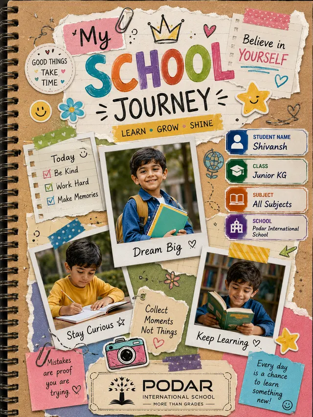 Polaroid Scrapbook cover style