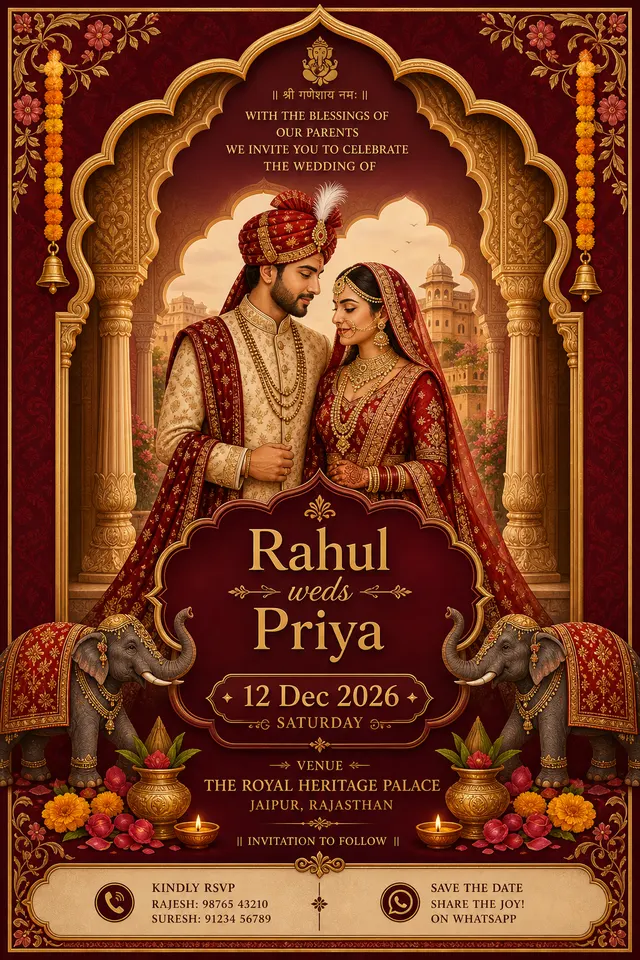 Wedding Invitation Maker example